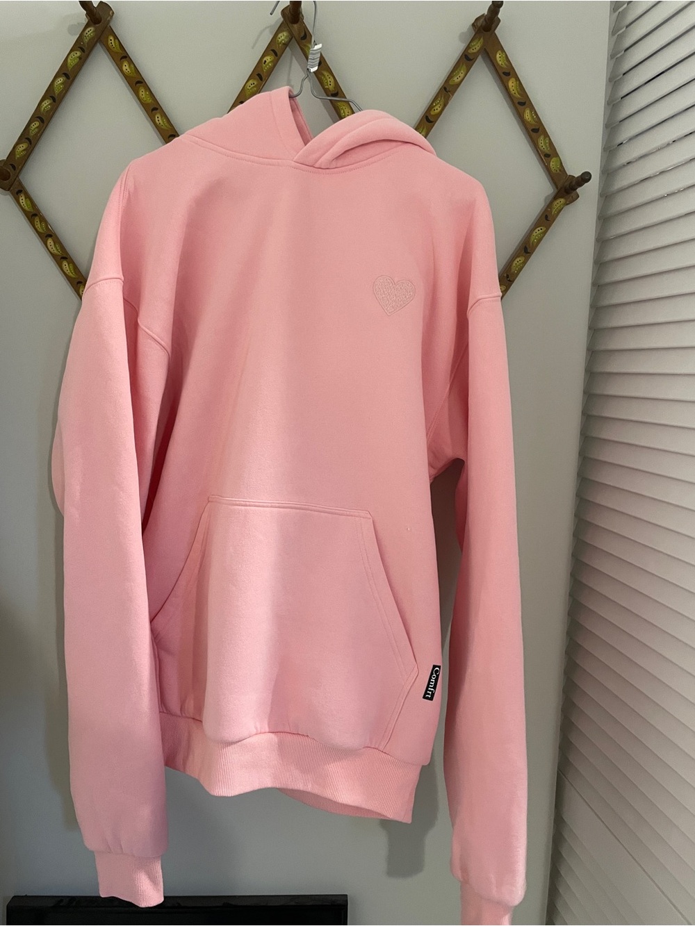 Pink Comfrt Hooded Sweatshirt